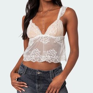edikted jasmine lace top NWT xs